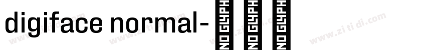 digiface normal字体转换